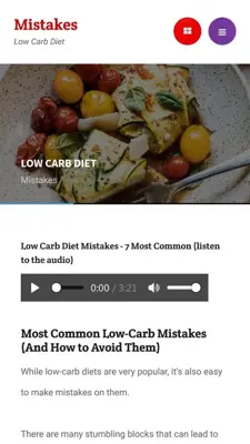 Low Carb Diet android App screenshot 0